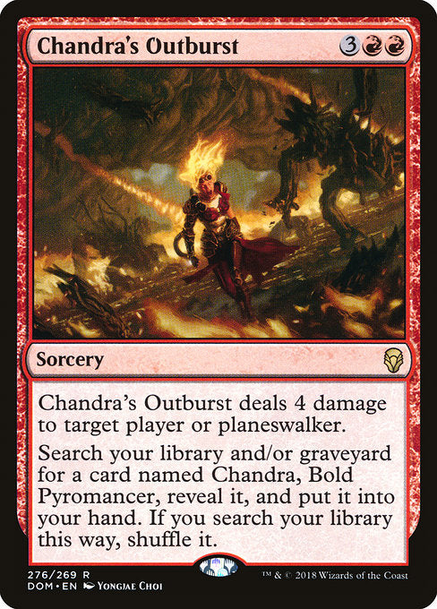 Chandra's Outburst [Dominaria] - Evolution TCG