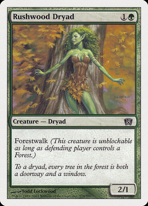 Rushwood Dryad [Eighth Edition] - Evolution TCG