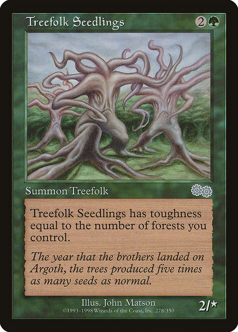 Treefolk Seedlings [Urza's Saga] - Evolution TCG