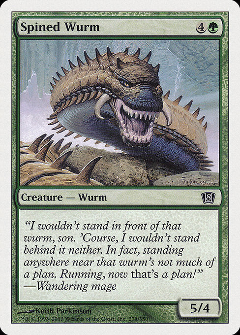 Spined Wurm [Eighth Edition] - Evolution TCG