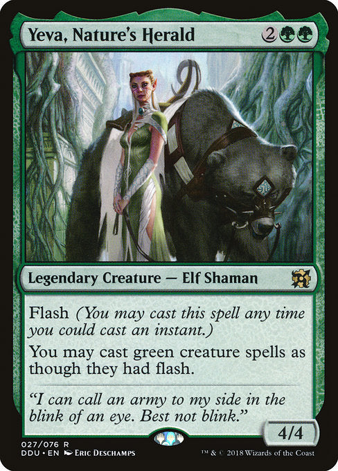 Yeva, Nature's Herald [Duel Decks: Elves vs. Inventors] - Evolution TCG | Evolution TCG