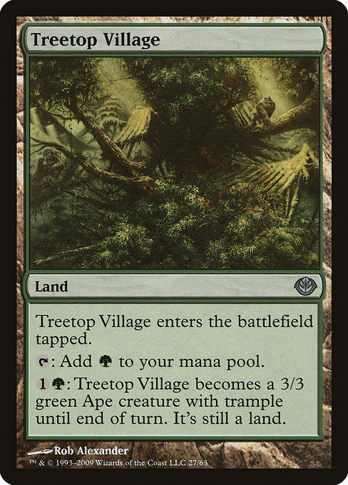 Treetop Village [Duel Decks: Garruk vs. Liliana] - Evolution TCG