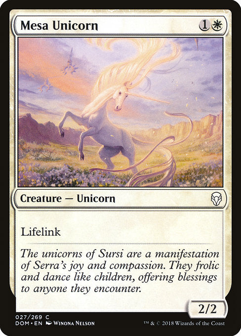 Mesa Unicorn [Dominaria] - Evolution TCG