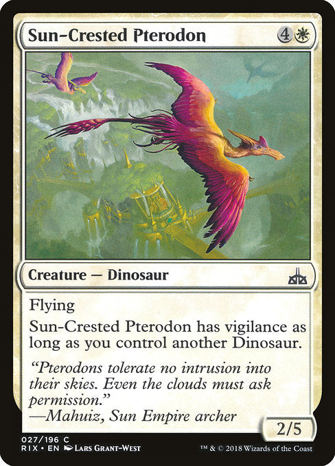 Sun-Crested Pterodon [Rivals of Ixalan] - Evolution TCG