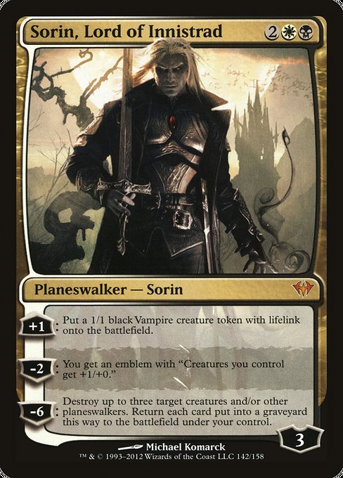 Sorin, Lord of Innistrad [Dark Ascension] - Evolution TCG