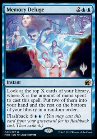 Memory Deluge (Promo Pack) [Innistrad: Midnight Hunt Promos] - Evolution TCG