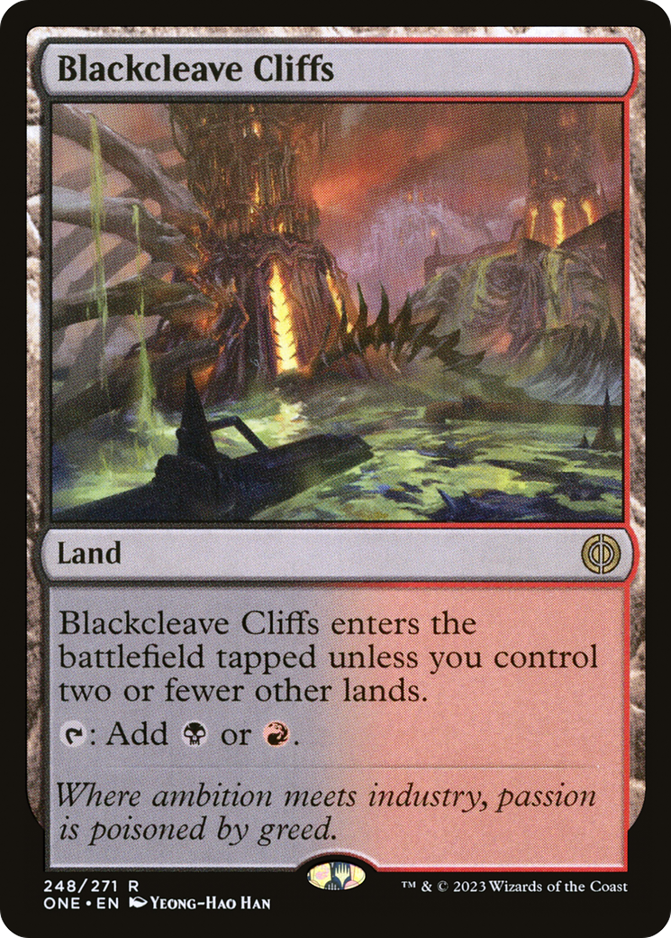 Blackcleave Cliffs [Phyrexia: All Will Be One] - Evolution TCG