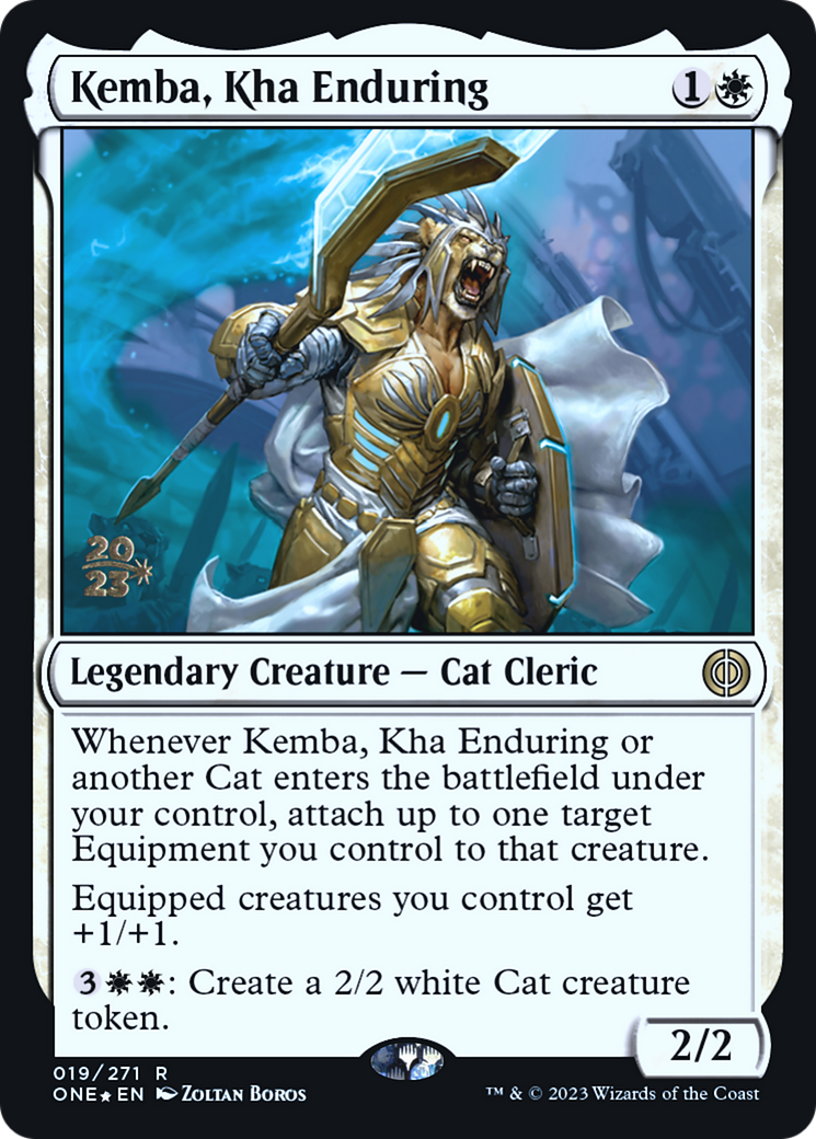 Kemba, Kha Enduring [Phyrexia: All Will Be One Prerelease Promos] - Evolution TCG