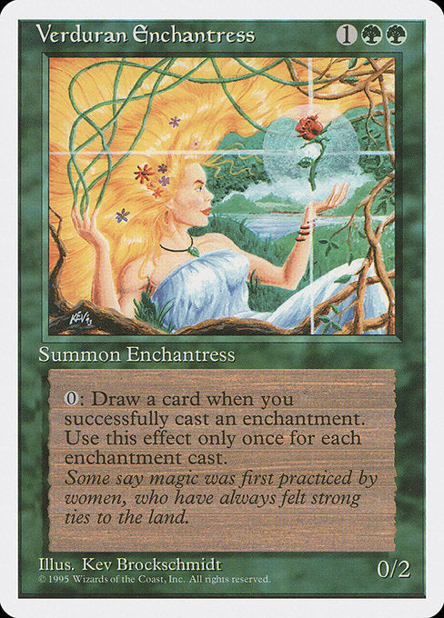 Verduran Enchantress [Fourth Edition] - Evolution TCG