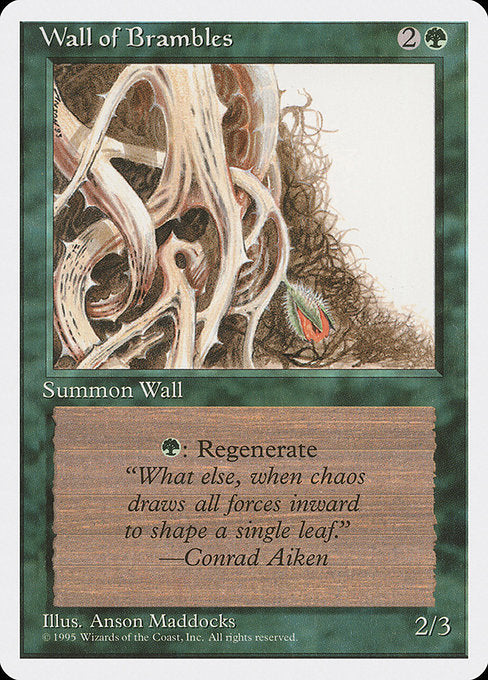 Wall of Brambles [Fourth Edition] - Evolution TCG