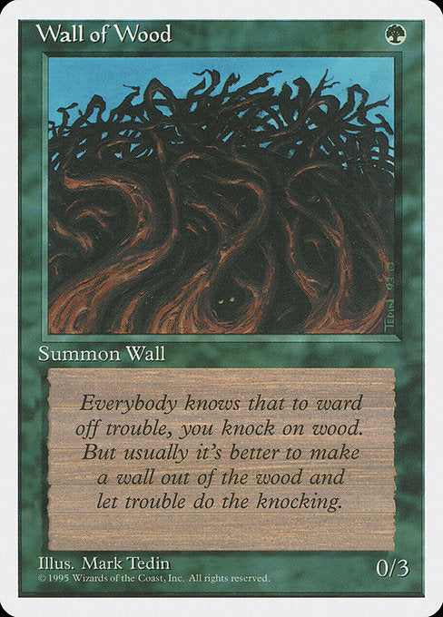 Wall of Wood [Fourth Edition] - Evolution TCG