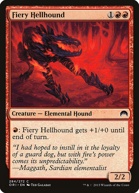 Fiery Hellhound [Magic Origins] - Evolution TCG