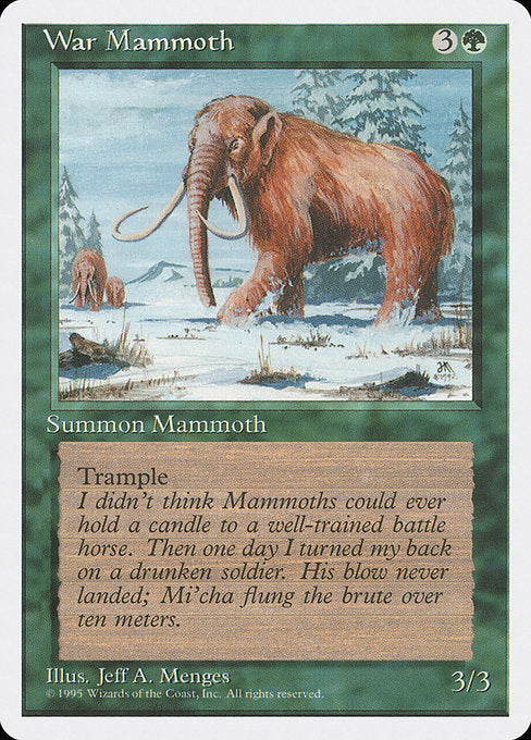 War Mammoth [Fourth Edition] - Evolution TCG