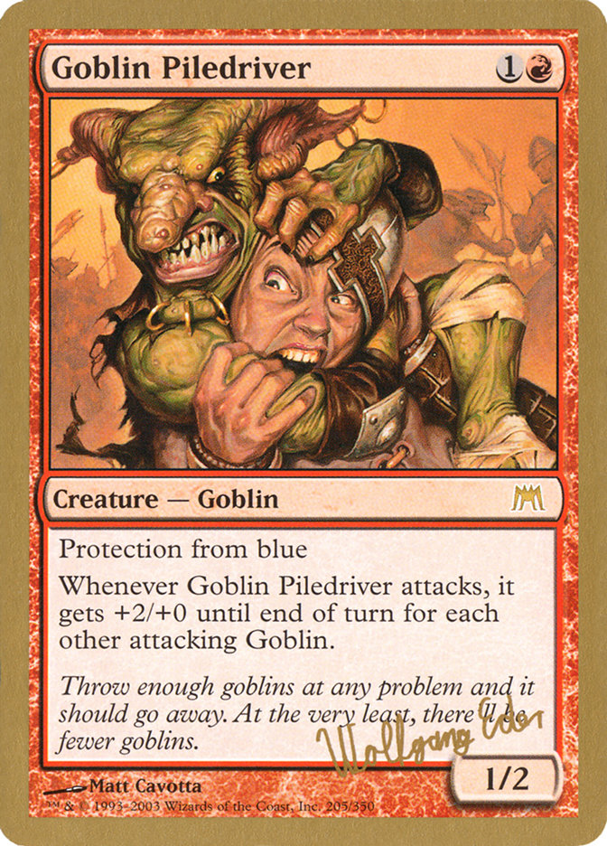 Goblin Piledriver (Wolfgang Eder) [World Championship Decks 2003] - Evolution TCG