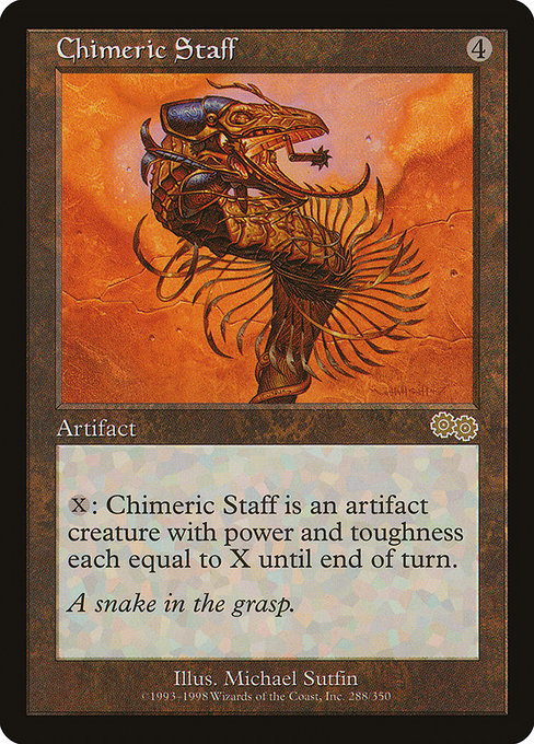 Chimeric Staff [Urza's Saga] - Evolution TCG