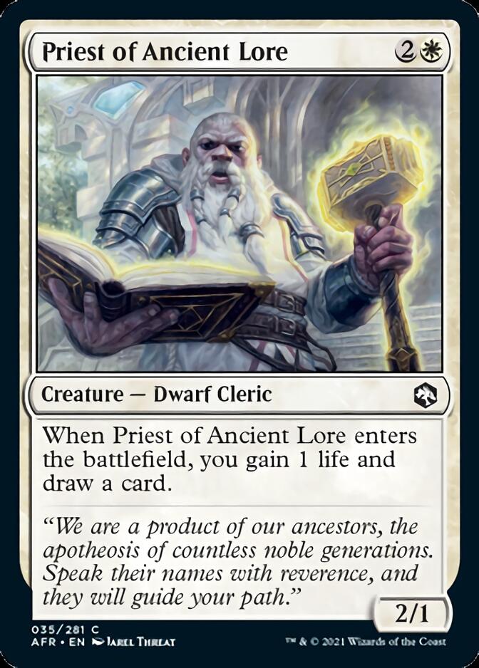 Priest of Ancient Lore [Dungeons & Dragons: Adventures in the Forgotten Realms] - Evolution TCG
