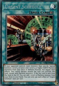 Urgent Schedule [LDS2-EN125] Secret Rare - Evolution TCG