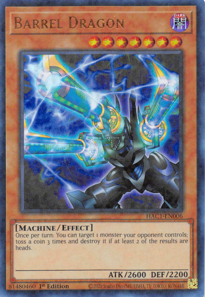 Barrel Dragon (Duel Terminal) [HAC1-EN006] Parallel Rare - Evolution TCG