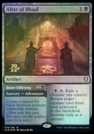 Altar of Bhaal // Bone Offering [Commander Legends: Battle for Baldur's Gate Prerelease Promos] - Evolution TCG
