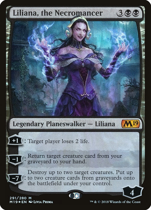 Liliana, the Necromancer [Core Set 2019] - Evolution TCG