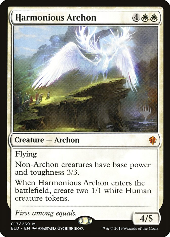 Harmonious Archon (Promo Pack) [Throne of Eldraine Promos] - Evolution TCG