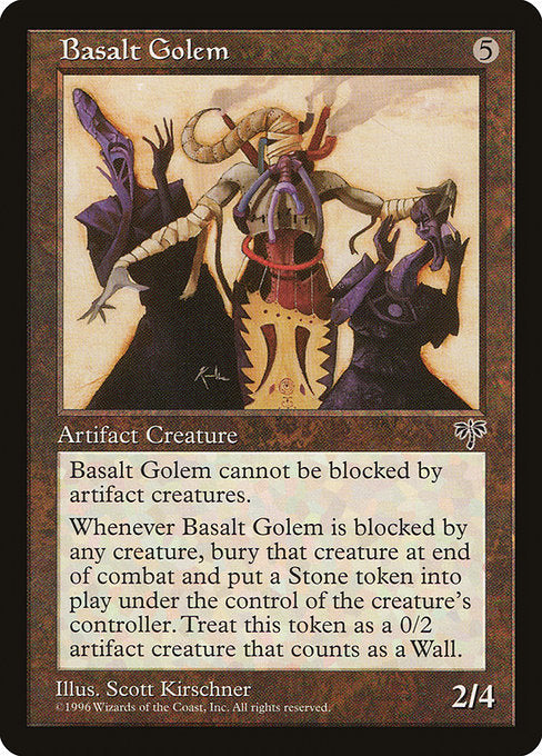 Basalt Golem [Mirage] - Evolution TCG