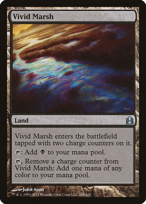 Vivid Marsh [Commander 2011] - Evolution TCG