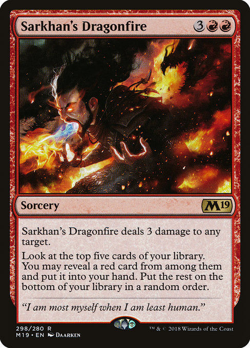 Sarkhan's Dragonfire [Core Set 2019] - Evolution TCG