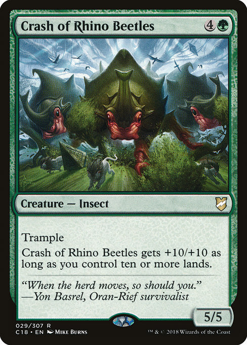 Crash of Rhino Beetles [Commander 2018] - Evolution TCG