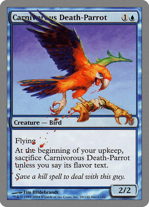 Carnivorous Death-Parrot [Unhinged] - Evolution TCG