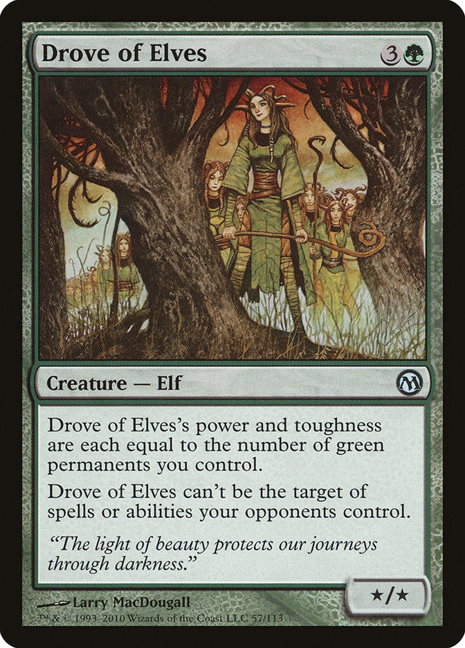 Drove of Elves [Duels of the Planeswalkers] - Evolution TCG