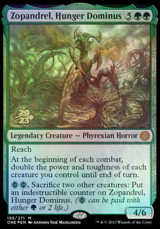 Zopandrel, Hunger Dominus [Phyrexia: All Will Be One Prerelease Promos] - Evolution TCG