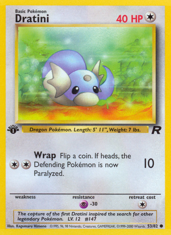 Dratini (53/82) [Team Rocket 1st Edition] - Evolution TCG