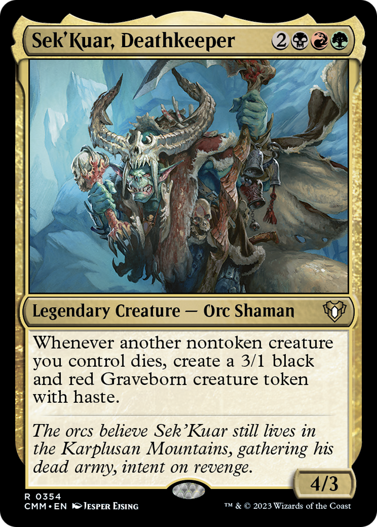 Sek'Kuar, Deathkeeper [Commander Masters] - Evolution TCG