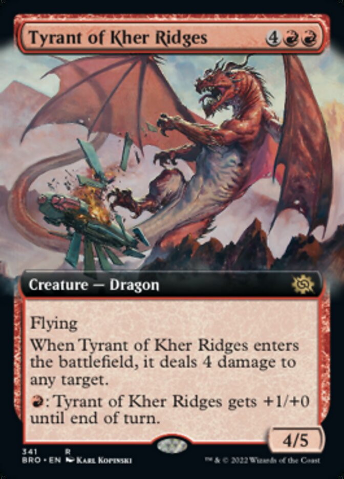 Tyrant of Kher Ridges (Extended Art) [The Brothers' War] - Evolution TCG