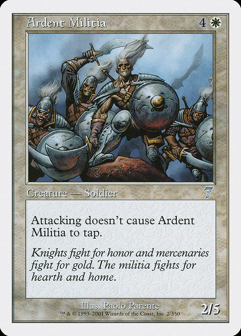 Ardent Militia [Seventh Edition] - Evolution TCG