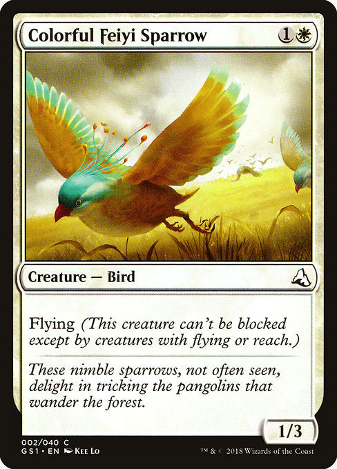 Colorful Feiyi Sparrow [Global Series Jiang Yanggu & Mu Yanling] - Evolution TCG