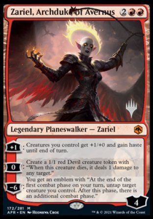 Zariel, Archduke of Avernus (Promo Pack) [Dungeons & Dragons: Adventures in the Forgotten Realms Promos] - Evolution TCG