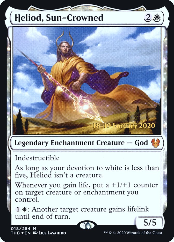 Heliod, Sun-Crowned [Theros Beyond Death Prerelease Promos] - Evolution TCG