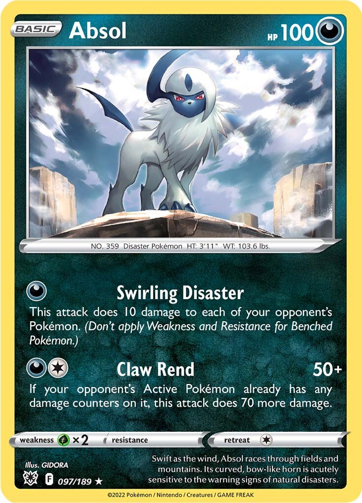 Absol (097/189) (Theme Deck Exclusive) [Sword & Shield: Astral Radiance] - Evolution TCG