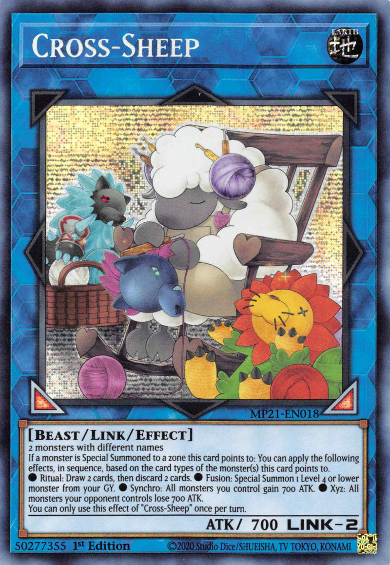 Cross-Sheep [MP21-EN018] Prismatic Secret Rare - Evolution TCG