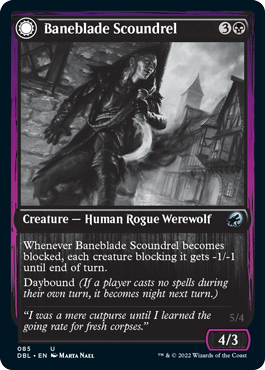 Baneblade Scoundrel // Baneclaw Marauder [Innistrad: Double Feature] - Evolution TCG