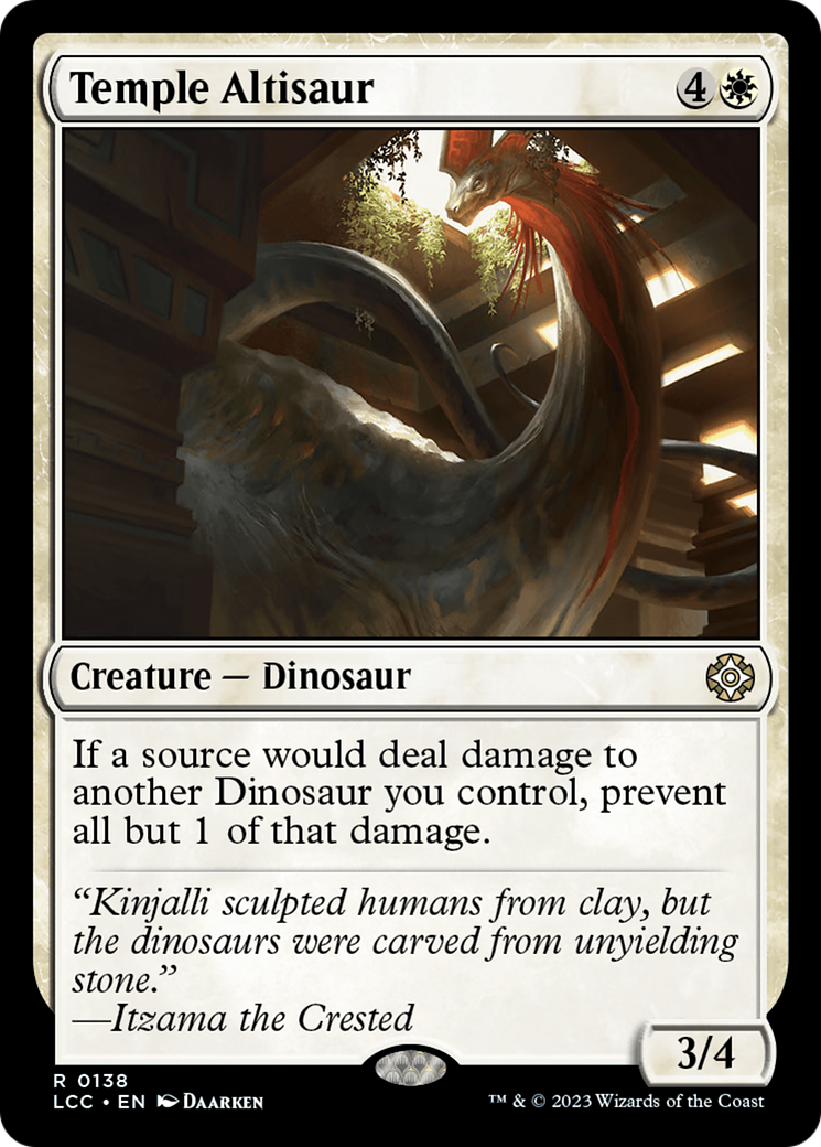 Temple Altisaur [The Lost Caverns of Ixalan Commander] - Evolution TCG