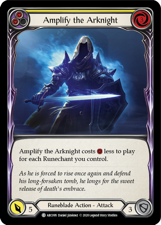 Amplify the Arknight (Yellow) [U-ARC095] (Arcane Rising Unlimited)  Unlimited Normal - Evolution TCG