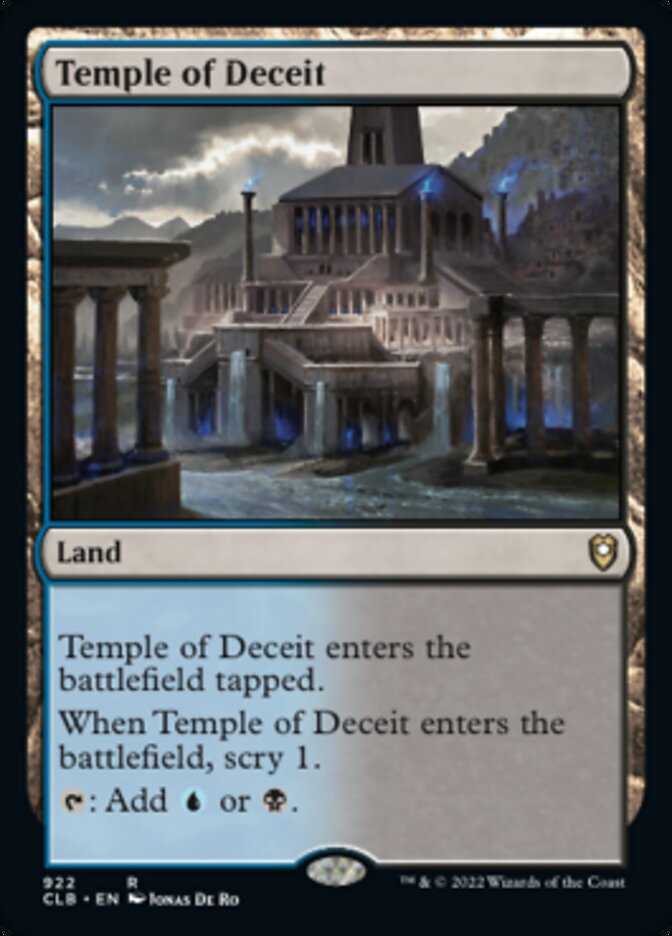 Temple of Deceit [Commander Legends: Battle for Baldur's Gate] - Evolution TCG