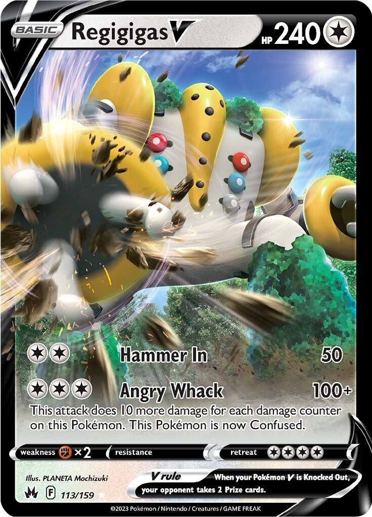 Regigigas V (113/159) [Sword & Shield: Crown Zenith] - Evolution TCG