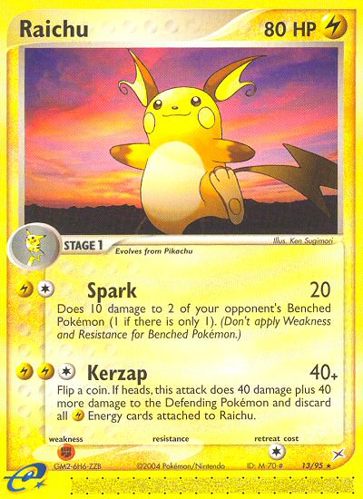 Raichu (13/95) [EX: Team Magma vs Team Aqua] - Evolution TCG