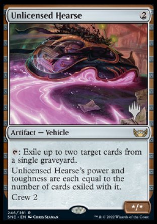 Unlicensed Hearse (Promo Pack) [Streets of New Capenna Promos] - Evolution TCG