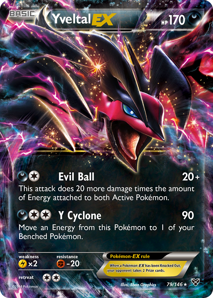 Yveltal EX (79/146) [XY: Base Set] - Evolution TCG