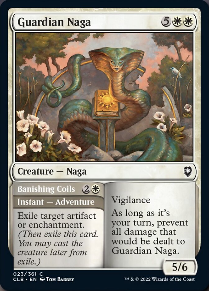 Guardian Naga // Banishing Coils [Commander Legends: Battle for Baldur's Gate] - Evolution TCG